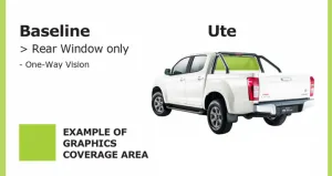 Ute Baseline Signage - Rear Window