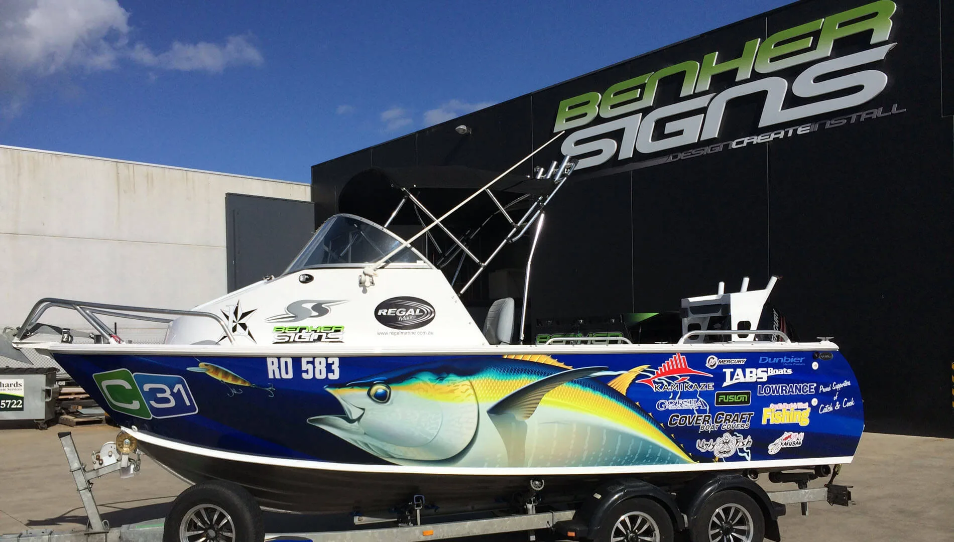 c31-boat-wrap-by-benher-signs High-Quality Car & Boat Wraps | BENHER Signage Melbourne - BENHER