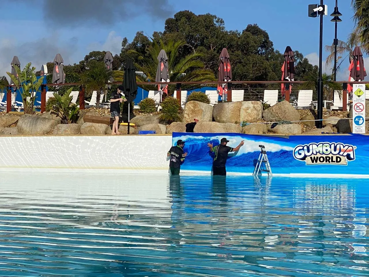 gumbuya-wave-pool-tynong-water-install-benher-signs Gumbuya World Signs Project by BENHER - BENHER