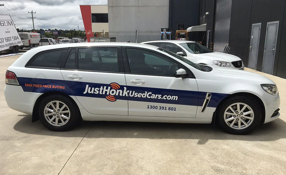 just-honk-wagon-side-wrap-by-benher-signs High-Quality Car & Boat Wraps | BENHER Signage Melbourne - BENHER